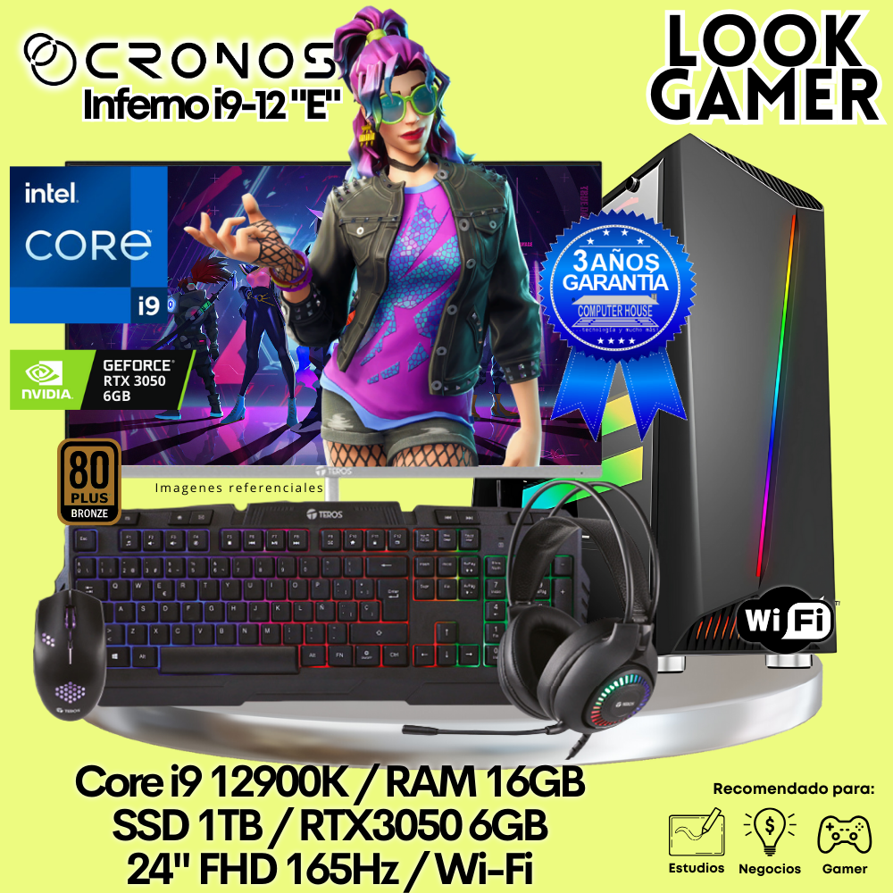 PC Look Gamer CRONOS Inferno i9-12 