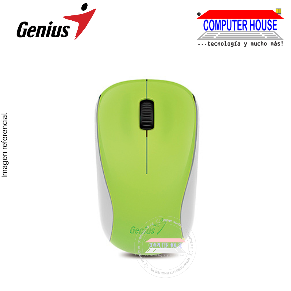 Mouse GENIUS NX-7000 inalámbrico  OJO AZUL VERDE (31030109111)