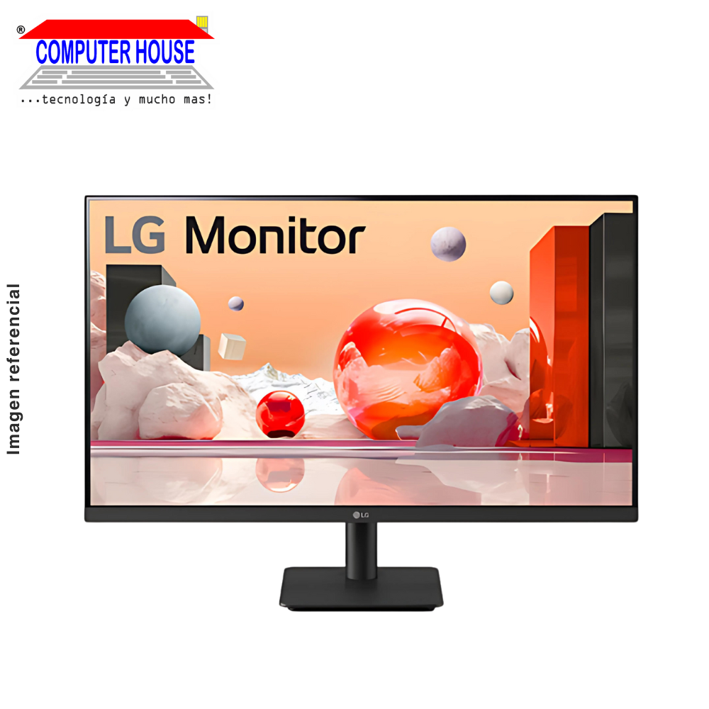 LG 27" 27MS500-B FHD IPS Monitor, 5MS (1920x1080), HDMI x2 / Headphones-Out x1, 100Hz. 