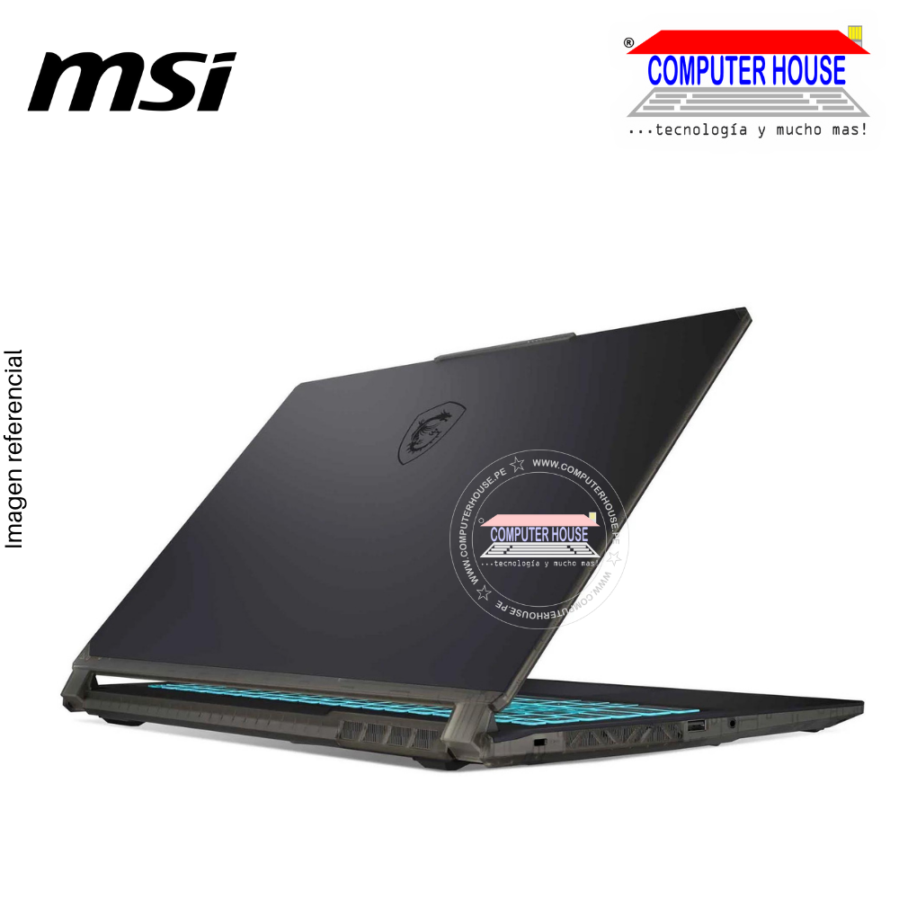 Laptop MSI Cyborg A13VE, Core i7-13650HX, RAM 16GB DDR5, SSD 512GB, Video RTX4050 6GB, 15.6" FHD 144Hz, Teclado en Inglés, Windows 11.