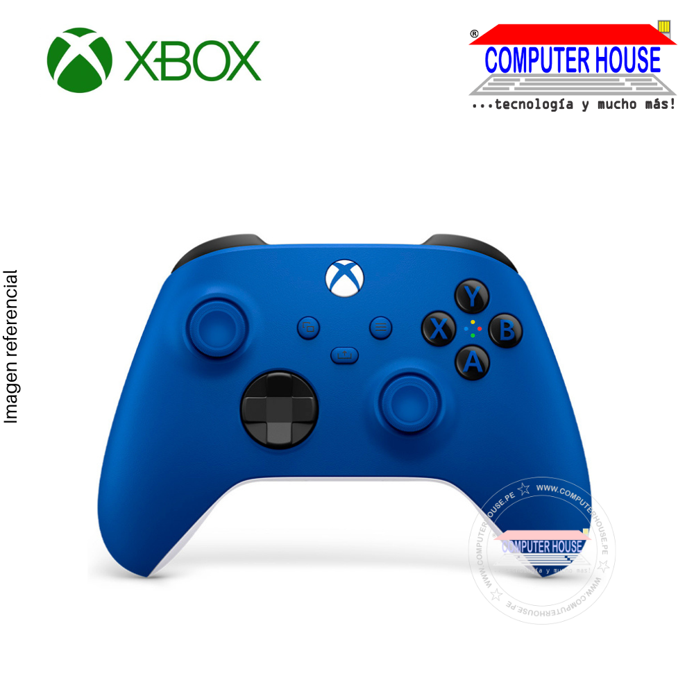 Mando Inalámbrico Microsoft XBOX / Tecnología Bluetooth / Color Azul.
