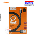 LDNIO lightning cable LS64 2.4A toughness length 2 meters. 