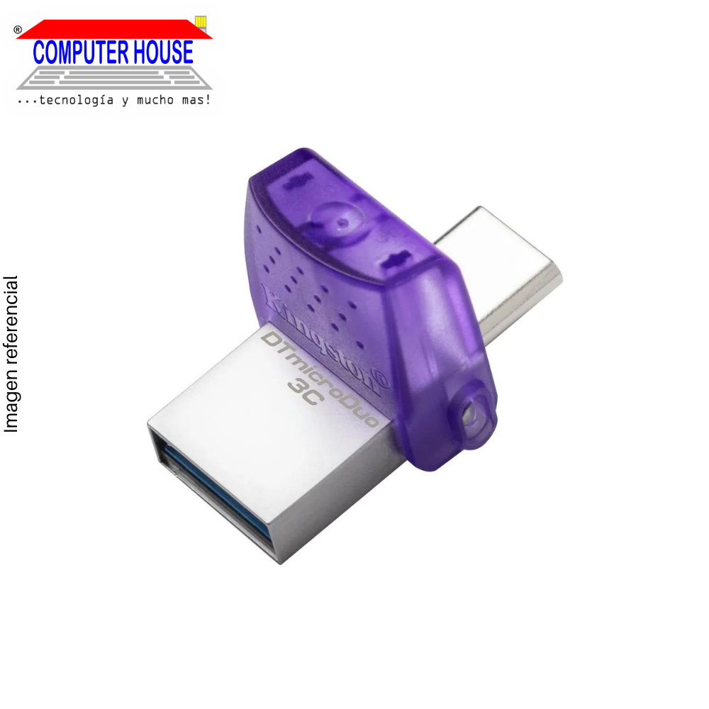 Memoria USB KINGSTON 256GB, DT MicroDuo 3C, Dual USB (USB-A / USB-C 3.2), 200Mb/S.