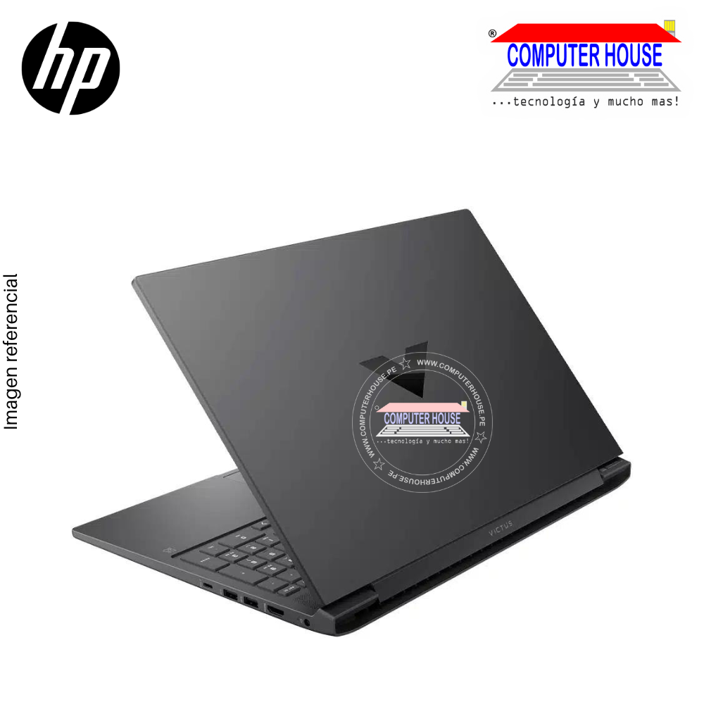 Laptop HP Victus 16, Ryzen 7-7840HS, RAM 16GB DDR5, SSD 512GB, 16" FHD 144Hz, Teclado en Inglés, Video RTX3050 6GB, Windows 11.