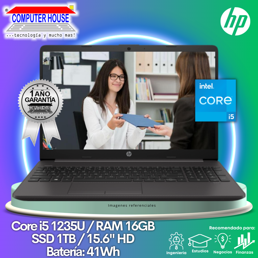 Laptop HP 250 G9, Core i5-1235U, RAM 16GB, SSD 1TB, 15.6″ HD, FreeDos.