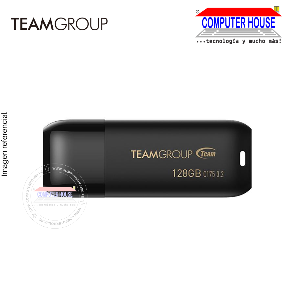 TEAMGROUP memoria USB 128GB C175 USB 3.2, Negro