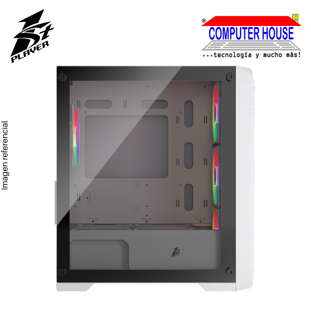Case 1St Player T5,While,No Power Supply,Air Cooled Panel Tempered Glass Supports Water Cooling 240