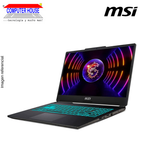 Laptop MSI Cyborg A13VE, Core i7-13620HX, RAM 16GB DDR5, SSD 512GB, Video RTX4050 6GB, 15.6" FHD 144Hz, Teclado en Inglés, Windows 11.