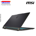 Laptop MSI Cyborg A13VE, Core i7-13620HX, RAM 16GB DDR5, SSD 512GB, Video RTX4050 6GB, 15.6" FHD 144Hz, Teclado en Inglés, Windows 11.