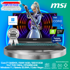 Laptop MSI Cyborg A13VE, Core i7-13620HX, RAM 16GB DDR5, SSD 512GB, Video RTX4050 6GB, 15.6" FHD 144Hz, Teclado en Inglés, Windows 11.