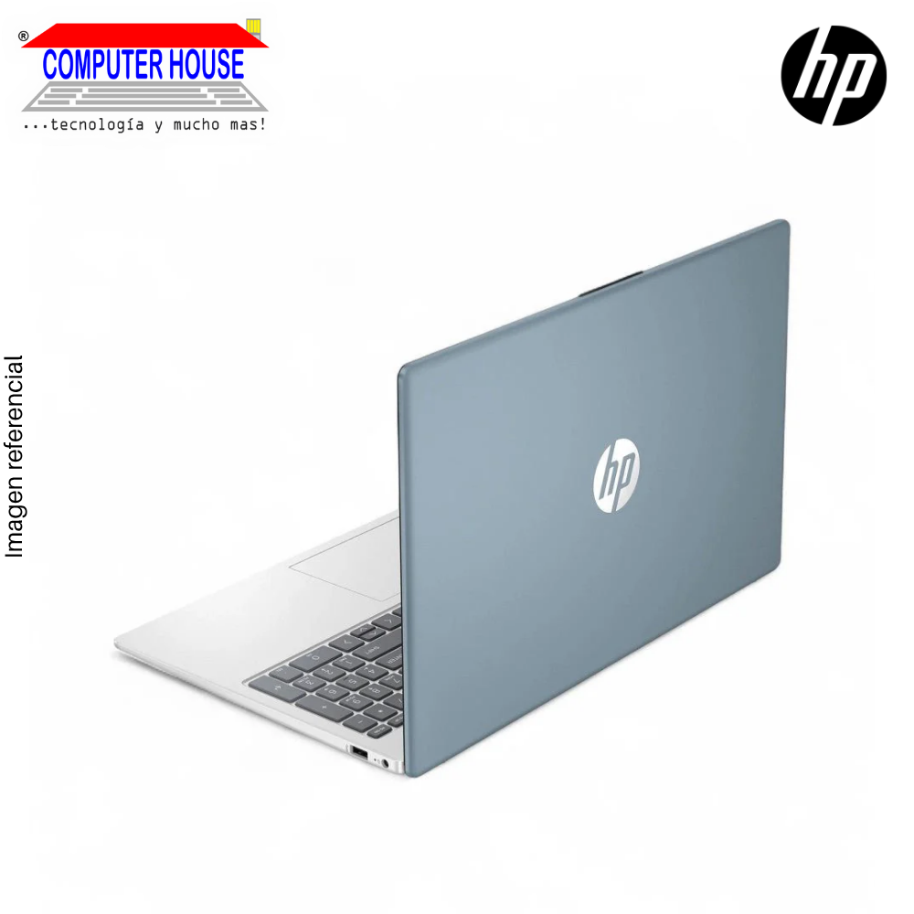 Laptop HP 15-FC0256LA, Ryzen 5-7520U, RAM 16GB, SSD 512GB, 15.6" FHD, Color celeste, FreeDos.