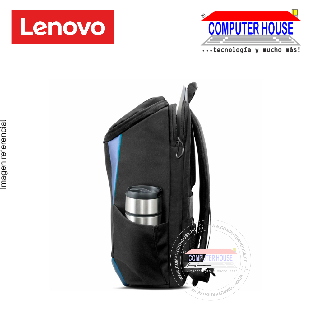 Mochila LENOVO IdeaPad Gaming para laptop 15.6", Negro Azul, (GX40Z24050)