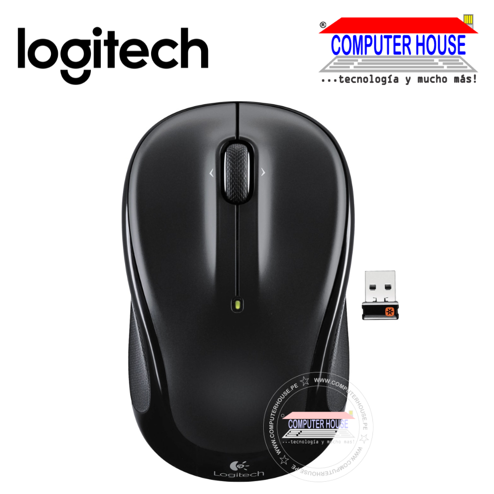 LOGITECH Mouse inalámbrico M325 Negro conexión USB.