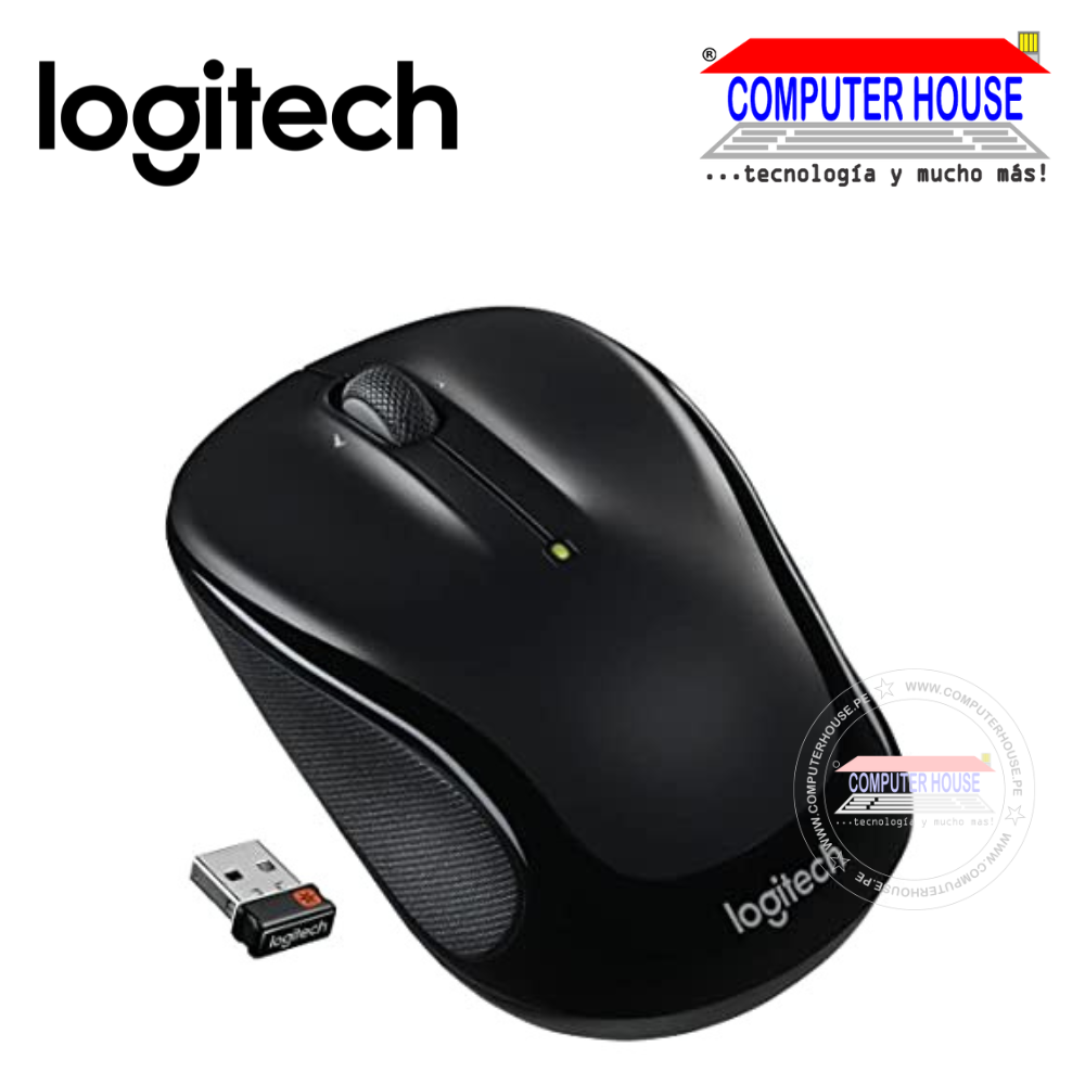 LOGITECH Mouse inalámbrico M325 Negro conexión USB.