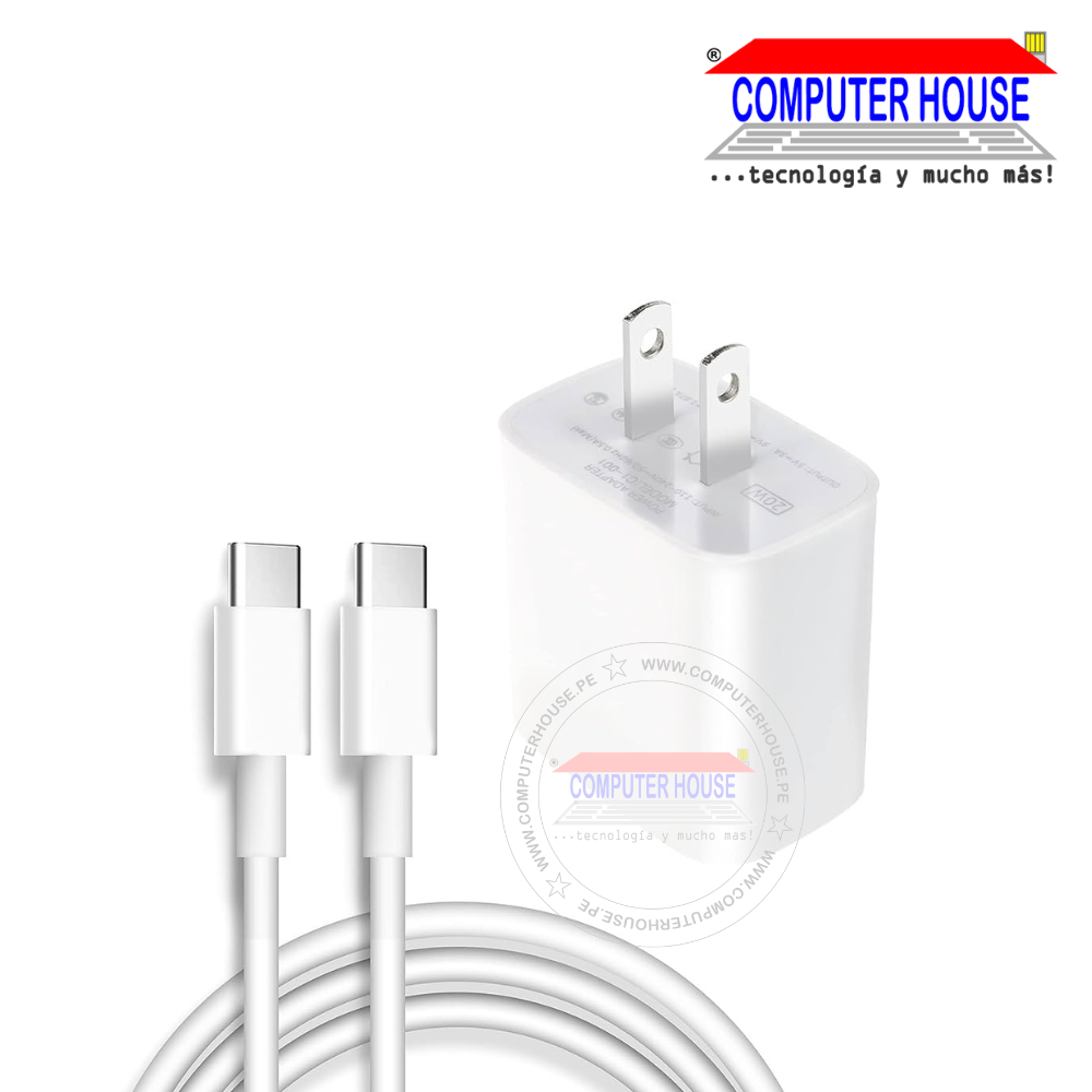 Type C cell phone charger for Samsung S20. White