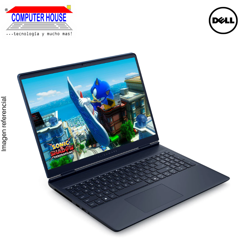 Laptop DELL Alienware 16 Aurora, Core 7-240H, RAM 16GB DDR5, SSD 512GB, Video RTX5050 8GB, 16" FHD 120Hz, Teclado en Inglés, Windows 11.