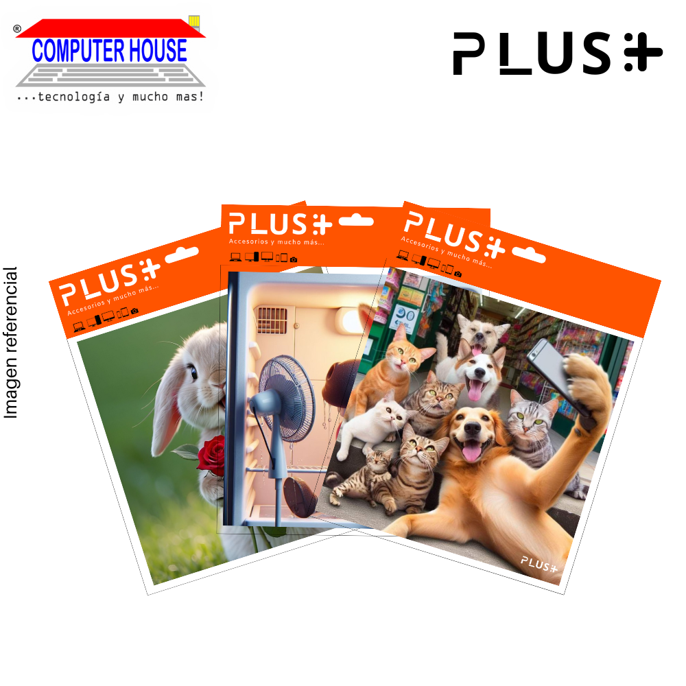 Premium PLUS Mouse Pad, Animals collection, non-slip, fabric surface, 20x20x0.5cm, varied design.