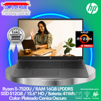 Laptop HP 255 G10, Ryzen 5-7520U, RAM 16GB LPDDR5, SSD 512GB, 15.6″ HD, FreeDos.