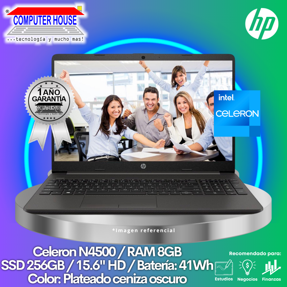 Laptop HP 250 G9, Celeron N4500, RAM 8GB, SSD 256GB, 15.6″ HD, FreeDos.