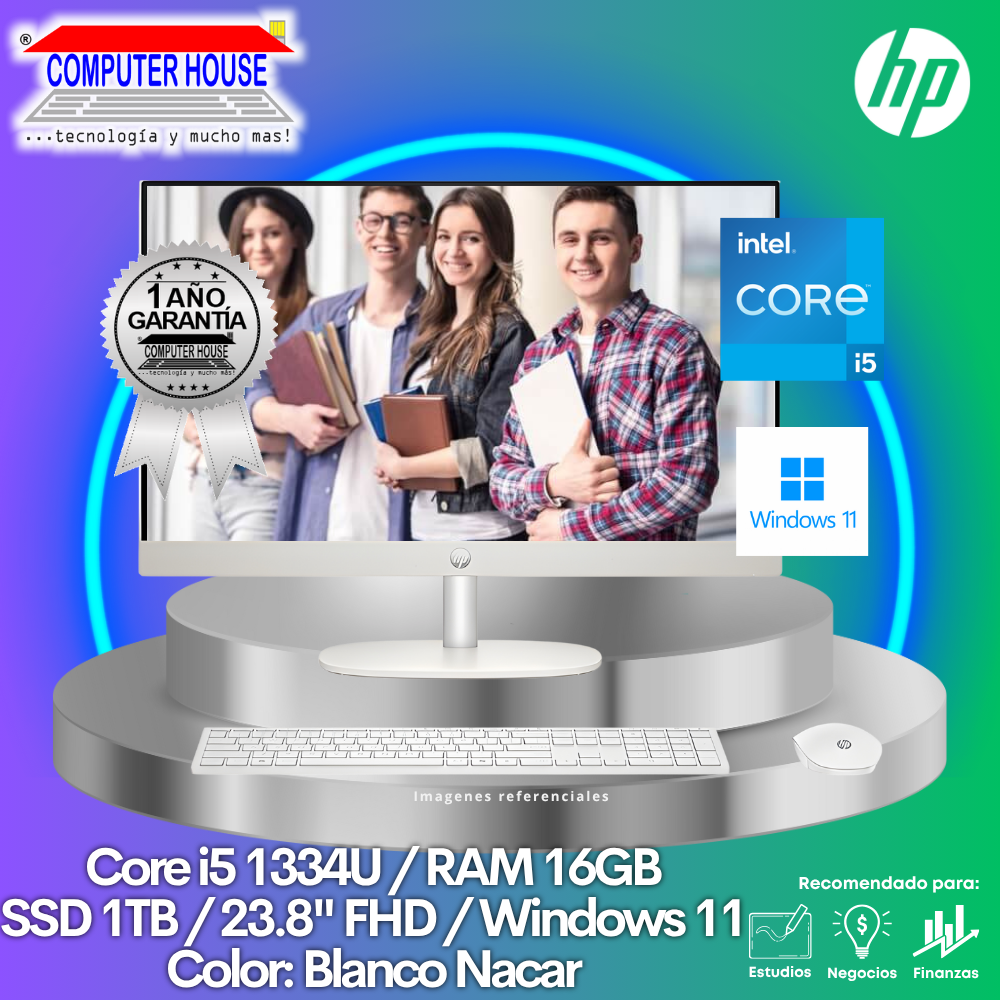 All in One HP CR0354LA, Core i5-1334U, RAM 16GB, SSD 1TB, 23.8" FHD, Windows 11.