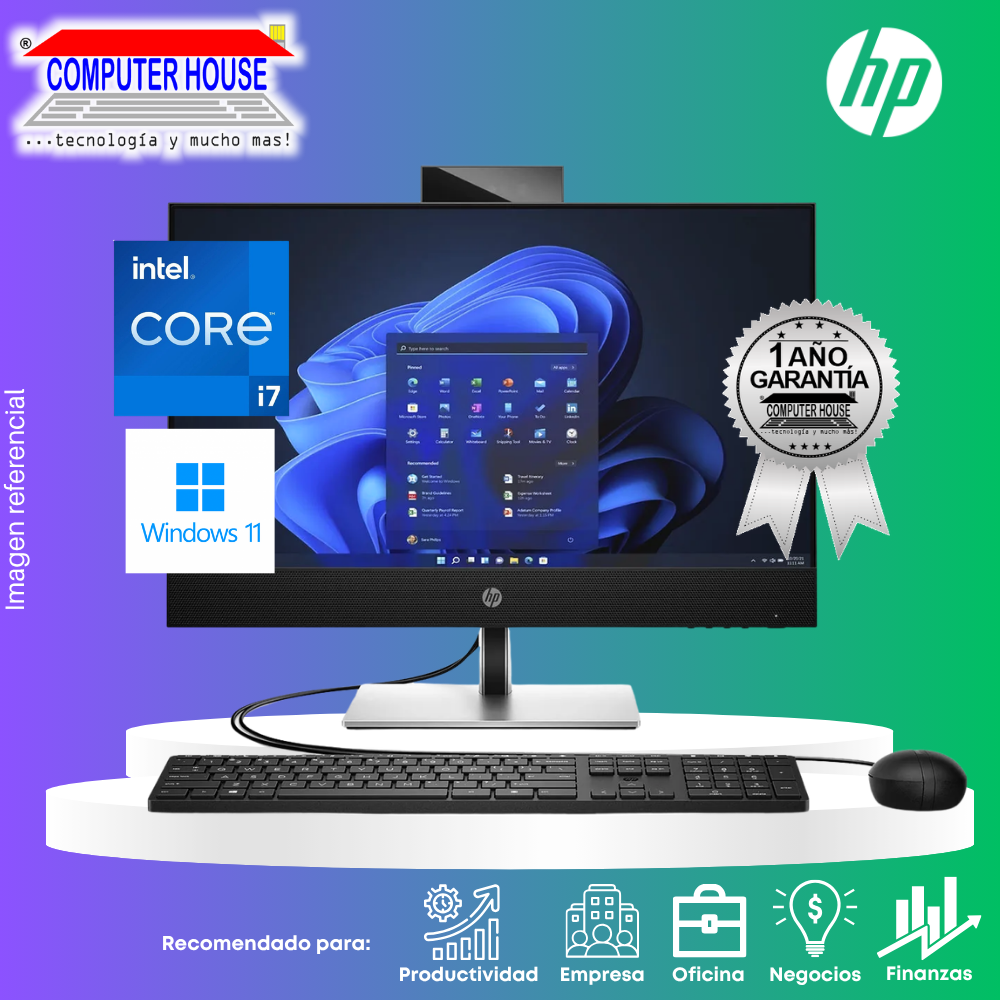 All in One HP Pro One 440, Core i7-12700T, RAM 16GB, SSD 1TB, 23.8", Windows 11 Pro.