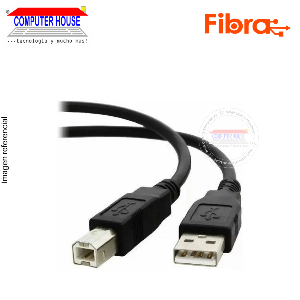 USB Cable for FIBER Printer, 1.5 meters, USB 2.0.