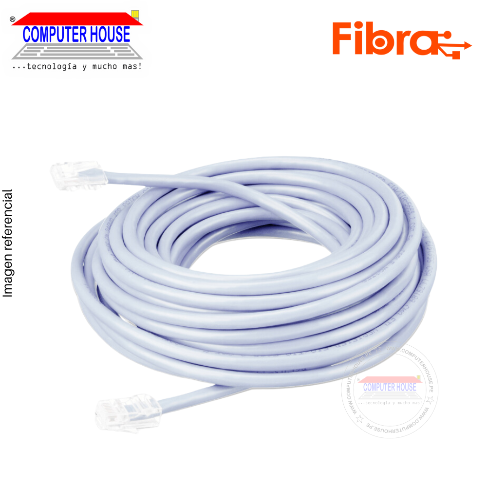 Cat 6 FIBER Network Cable, 15 meters.