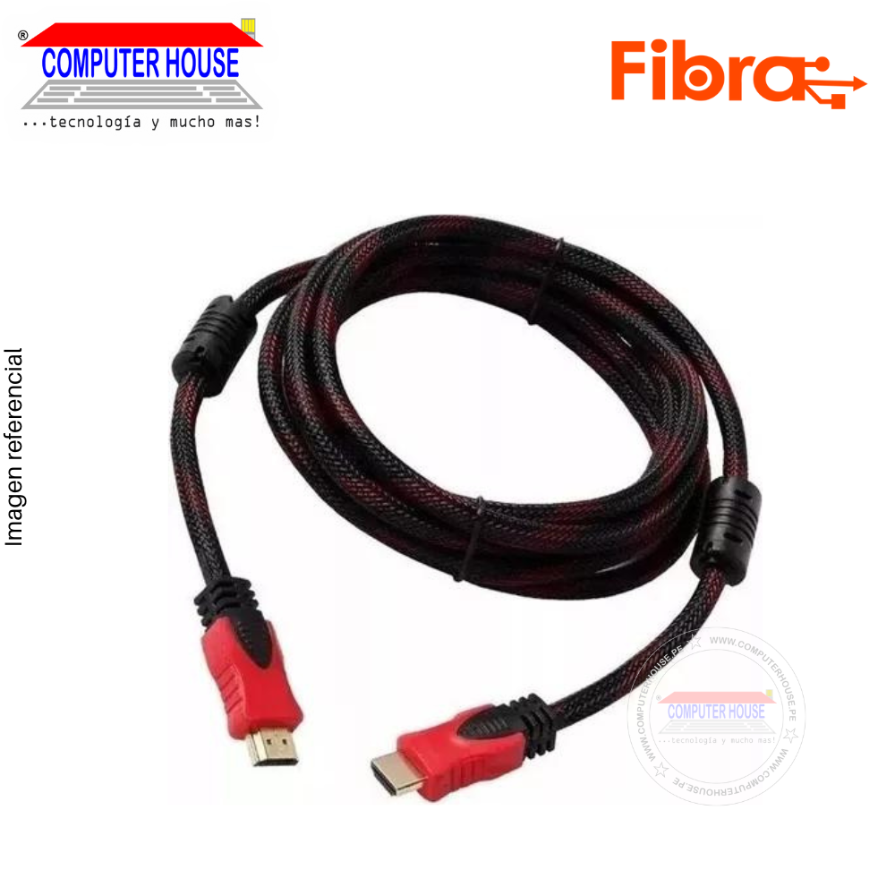 Cable de Video HDMI FIBRA,  3 metros.
