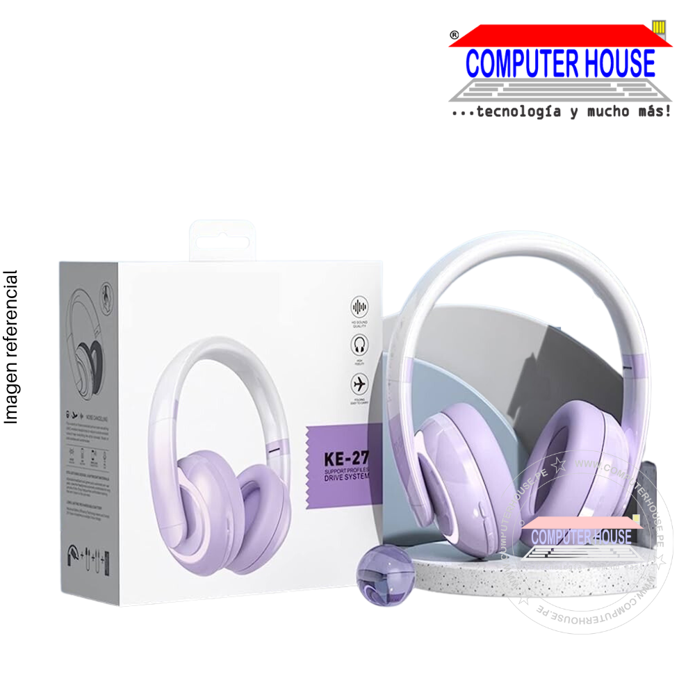 KE-27 Bluetooth Wireless Headset, Colors.