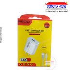 Cell phone charger micro USB connection 3.8A 1 meter (V8)