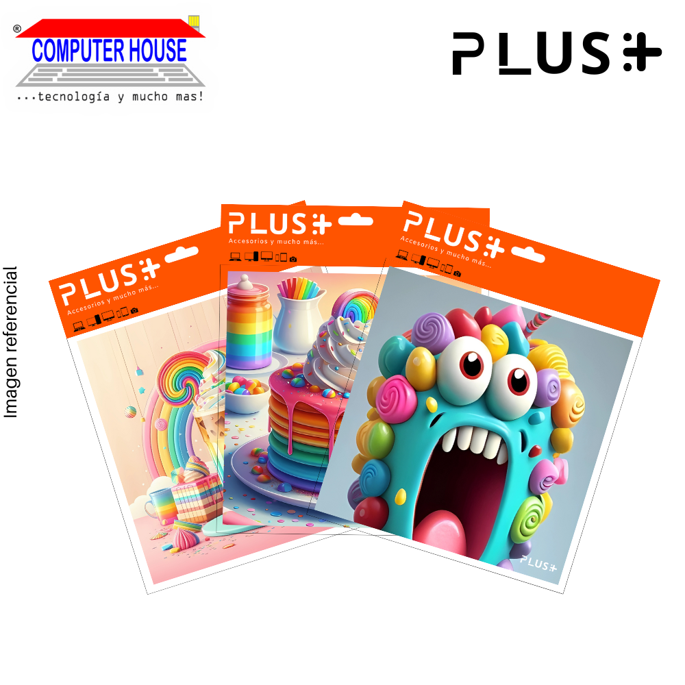 Premium PLUS Mouse Pad, Candy collection, non-slip, fabric surface, 20x20x0.5cm, varied design.