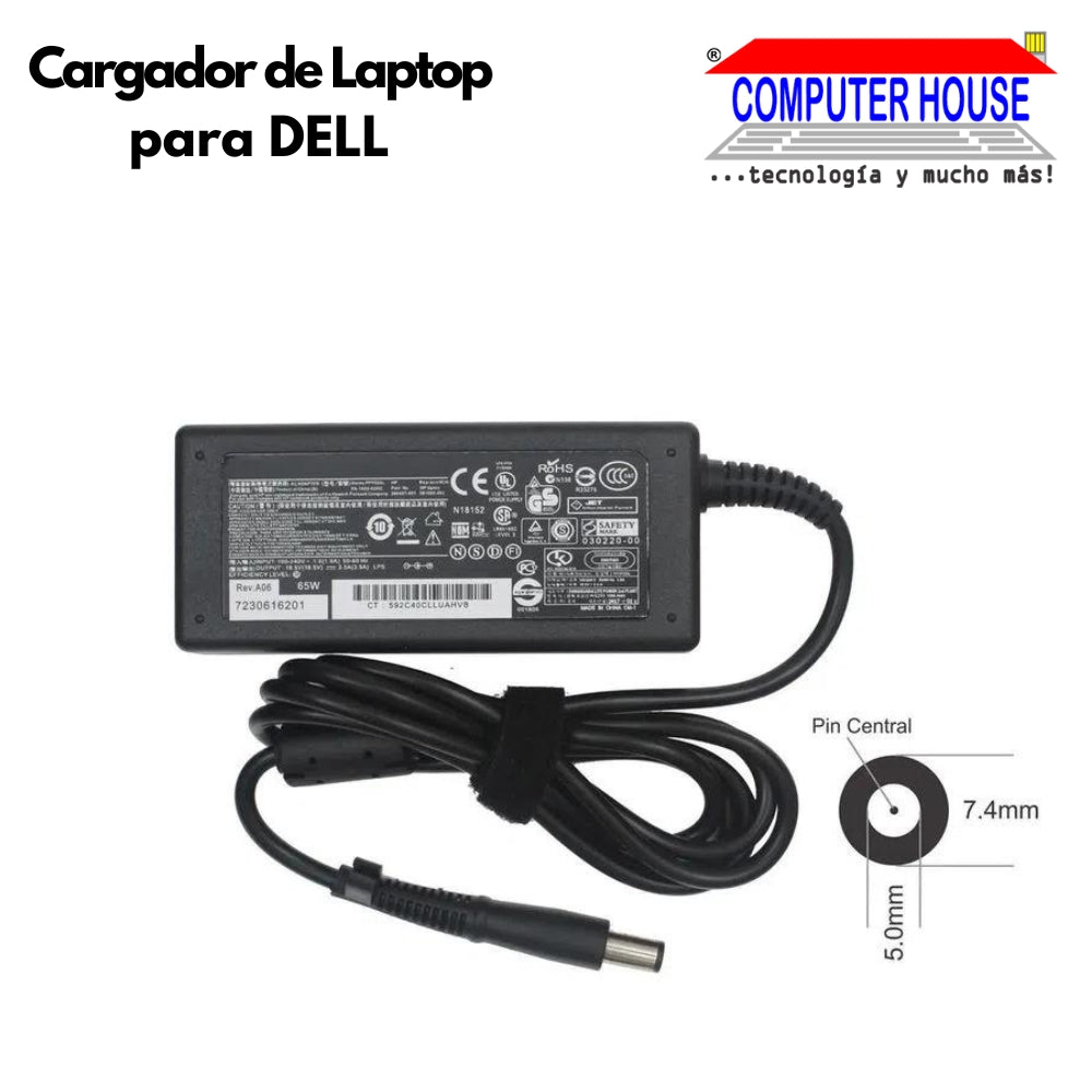 Dell laptop charger 19.5V 3.34A (Compatible)