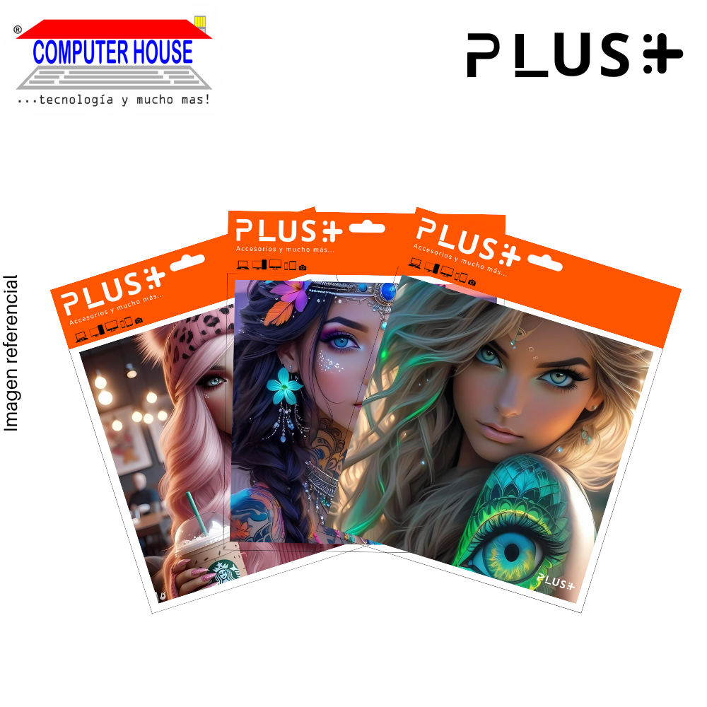 Premium PLUS Mouse Pad, Girls collection, non-slip, fabric surface, 20x20x0.5cm, varied design.