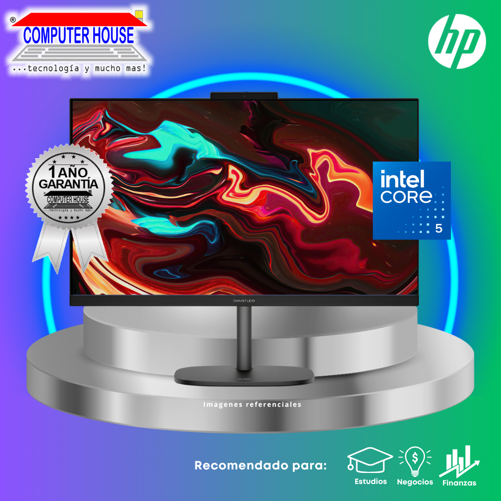 All in One HP OmniStudio 24-cu0053la, Core 5-120U, RAM 8GB DDR5, SSD 512GB, 23.8" FHD, FreeDos.
