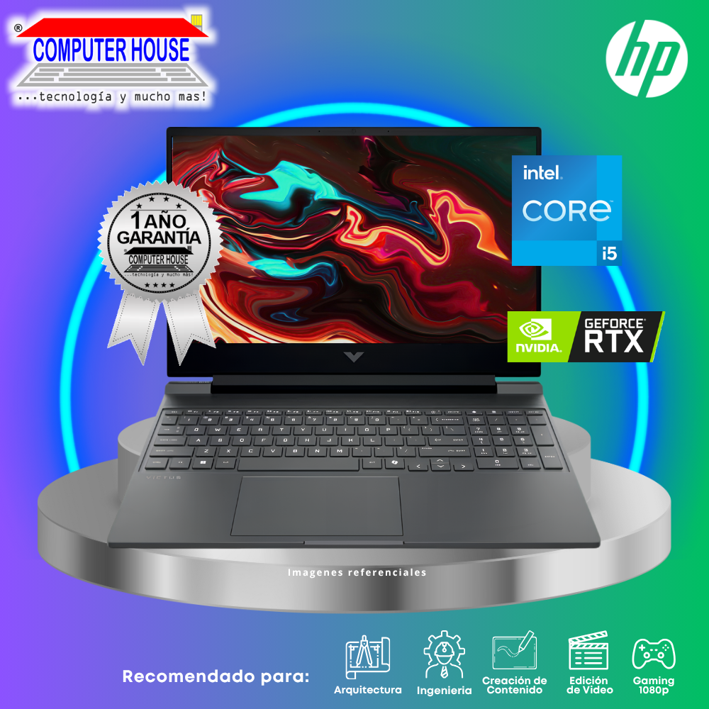Laptop HP Victus, Core i5-13420H, RAM 8GB, SSD 512GB, Nvidia GeForce RTX3050 6GB, 15.6" FHD 144Hz, FreeDos.