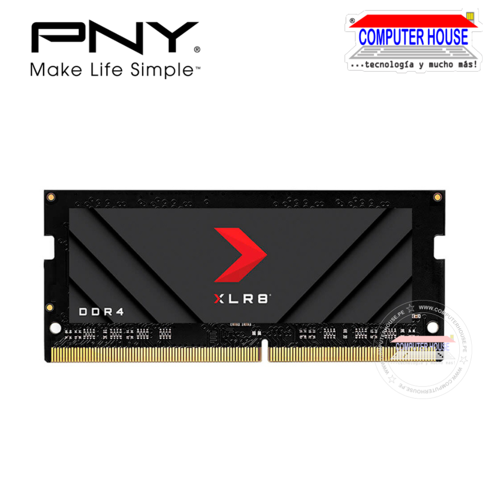 Memoria RAM DDR4 16GB PNY SODIMM 3200MHZ XLR8 PC4-25600.