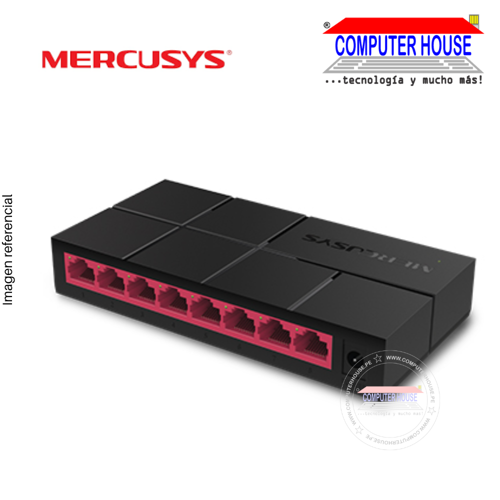 Switch Gigabit 8-Port MERCUSYS MS108G, 10/100/1000Mbps.