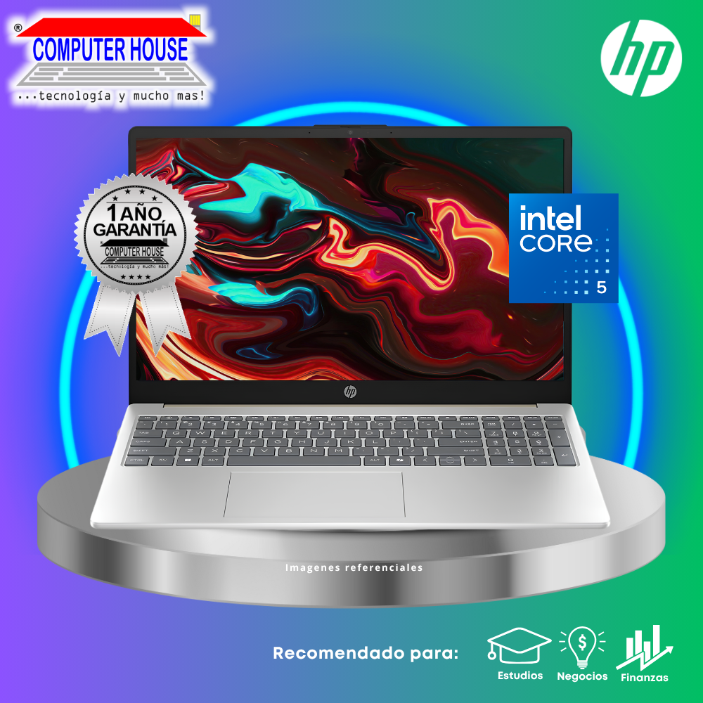 Laptop HP 15-FD1258la, Core 5-120U, RAM 8GB, SSD 256GB, 15.6" FHD, FreeDos.
