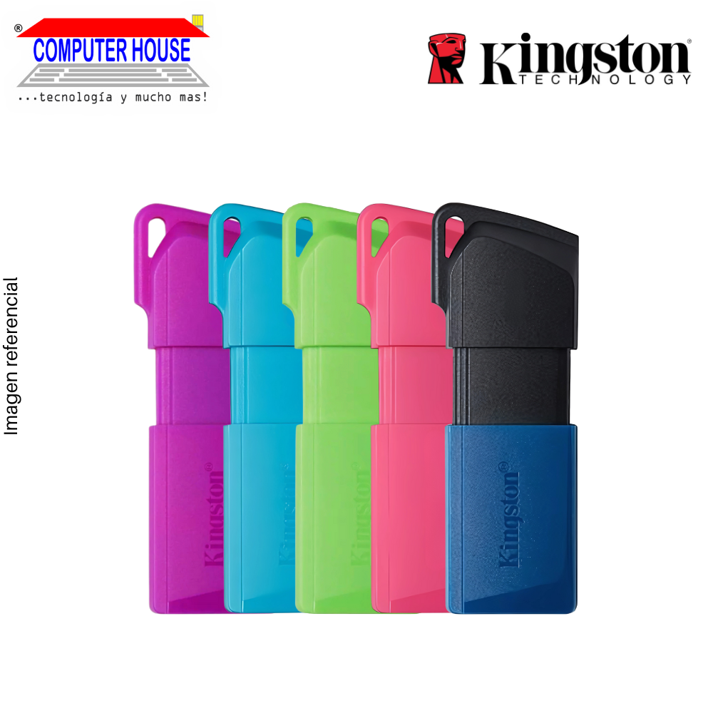 Memoria USB KINGSTON 64GB, DTX Exodia M, USB-A 3.2, Colores.