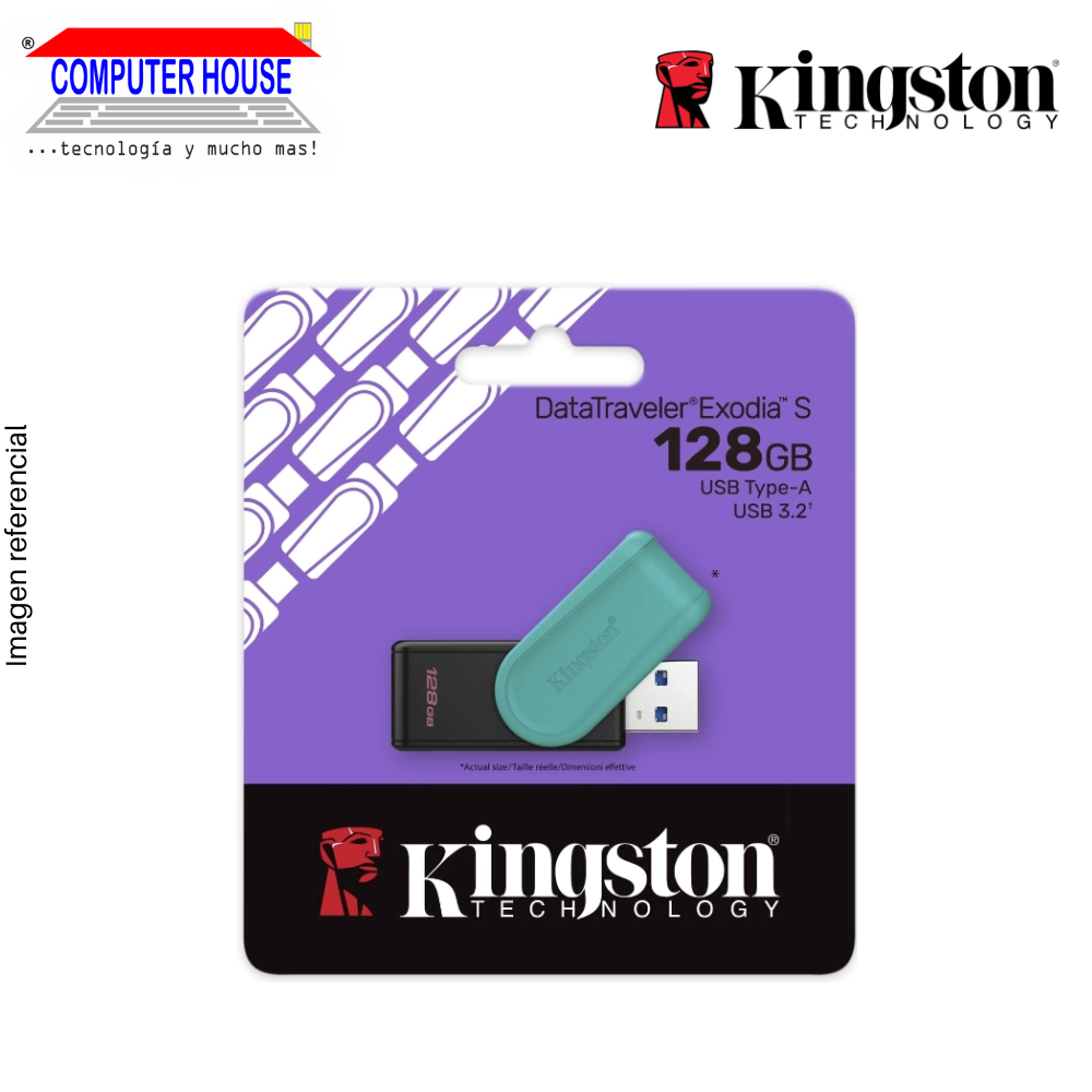 KINGSTON 128GB USB Flash Drive, DTX Exodia S, USB-A 3.2.