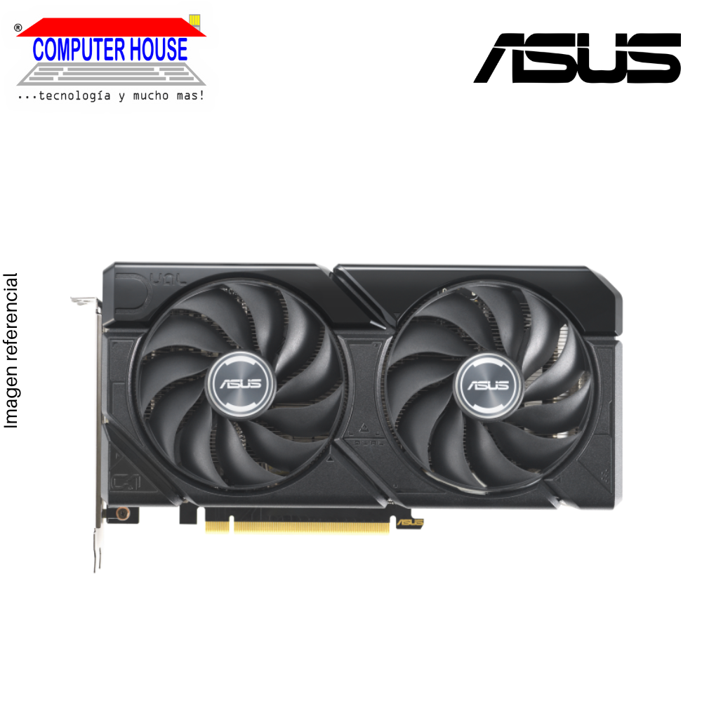 Tarjeta de Video ASUS RTX4060Ti 8GB, GDDR6, Dual O8G-EVO, Nvidia GeForce, 3xDisplayPort/1xHDMI, 128-Bits.