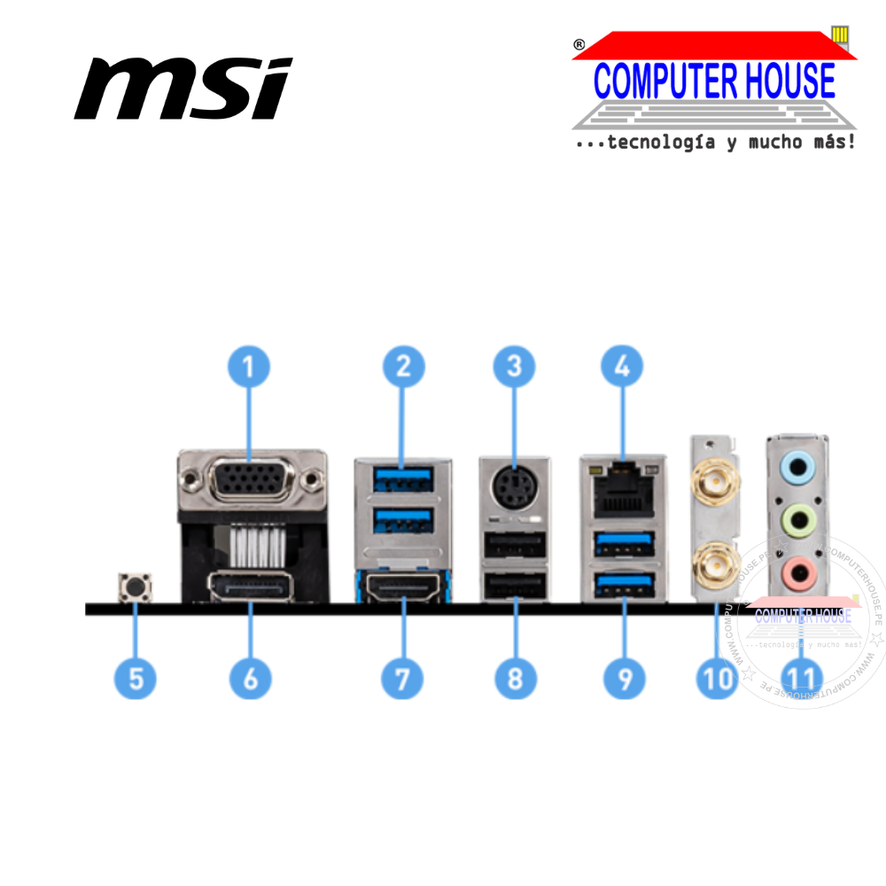 Motherboard MSI B550M PRO-VDH WIFI, Socket AM4, DDR4. 