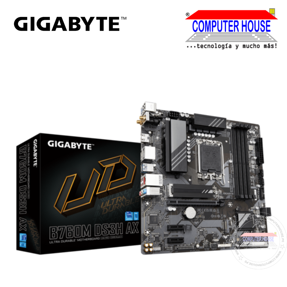 MotherBoard GIGABYTE B760M DS3H AX, DDR5, WIFI, SOCKET LGA 1700 