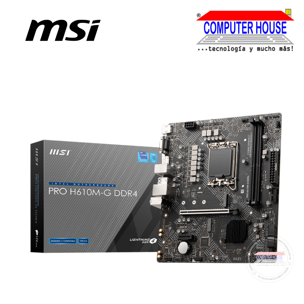MotherBoard MSI PRO H610M-G DDR4, Socket LGA 1700.