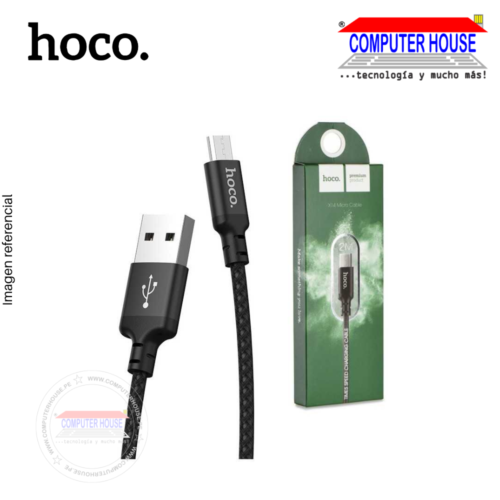 HOCO USB to Micro-USB cable X14 1.7A with length 1 meter.