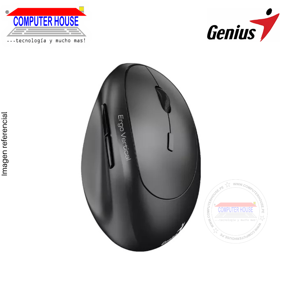 Mouse Inalámbrico GENIUS Ergo 8350S AI COPILOT VERTICAl, Negro.