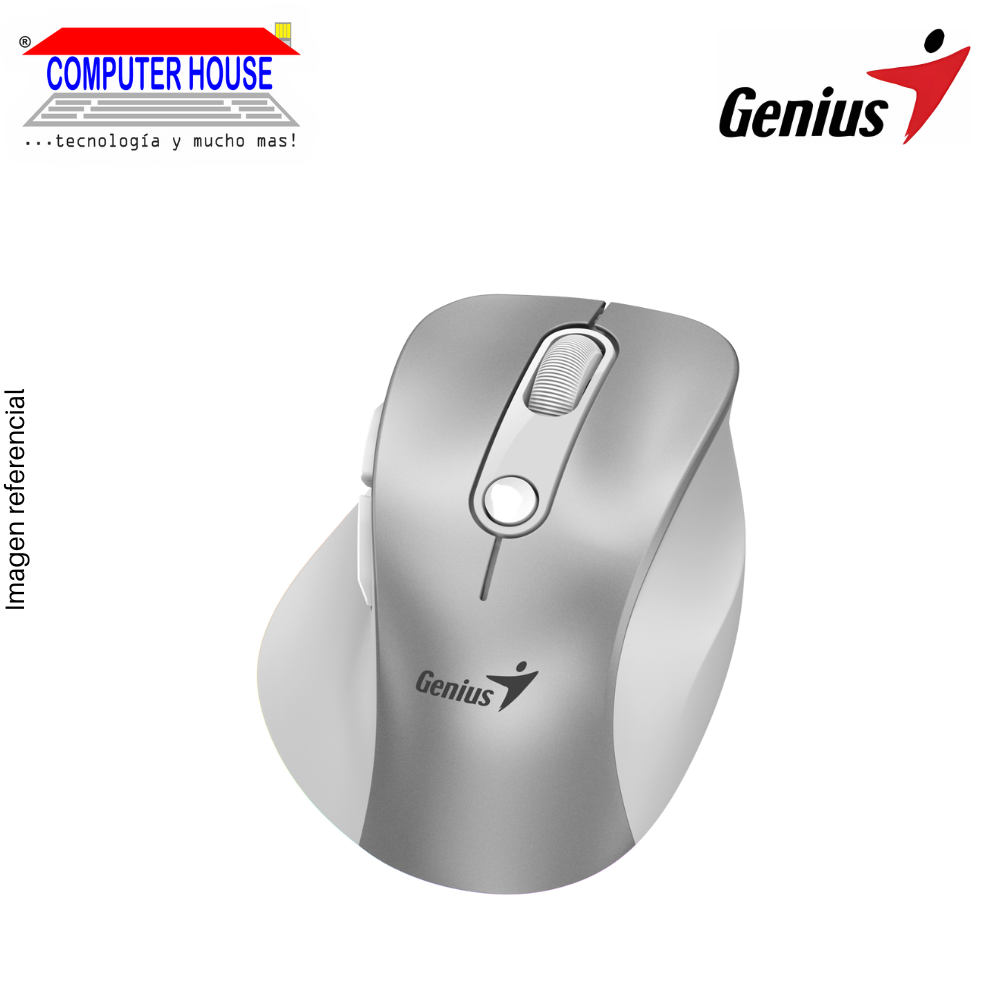 GENIUS Ergo 9000S Pro Wireless Mouse, Rechargeable, Colors, RGB, USB Receiver + Bluetooth. 