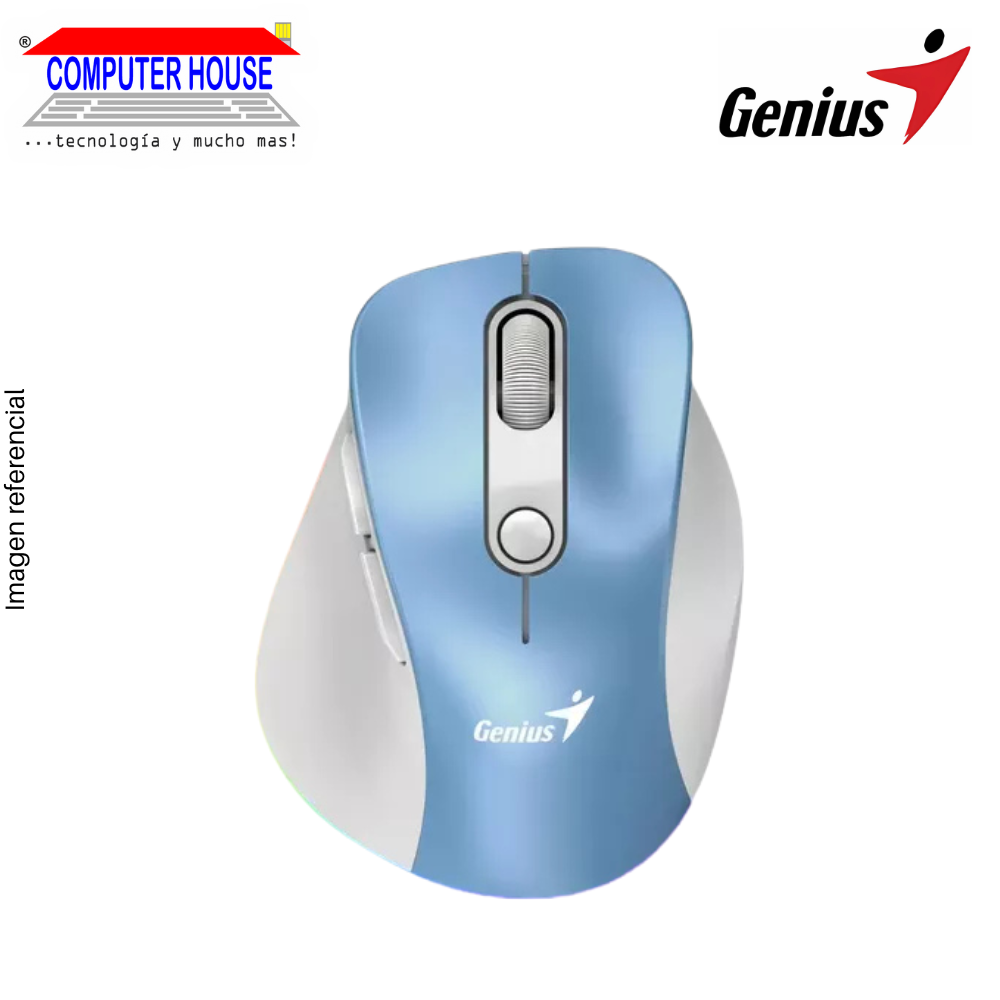 GENIUS Ergo 9000S Pro Wireless Mouse, Rechargeable, Colors, RGB, USB Receiver + Bluetooth. 