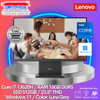All in One LENOVO IdeaCentre, Core i7-13620H, RAM 16GB DDR5, SSD 512GB, 23.8" FHD, Windows 11.