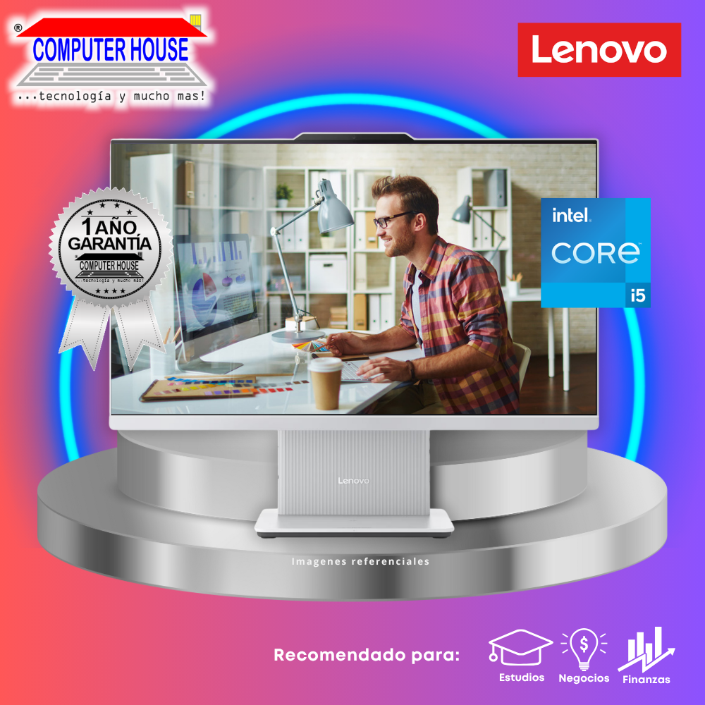 All in One LENOVO IdeaCentre, Core i5-13420H, RAM 8GB DDR5, SSD 512GB, 23.8" FHD, FreeDos.